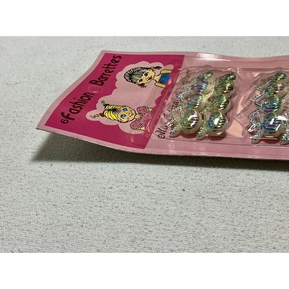 Vintage Fashion‎ Barrettes 1985 NOS New Elizabeth Albert Child Girl